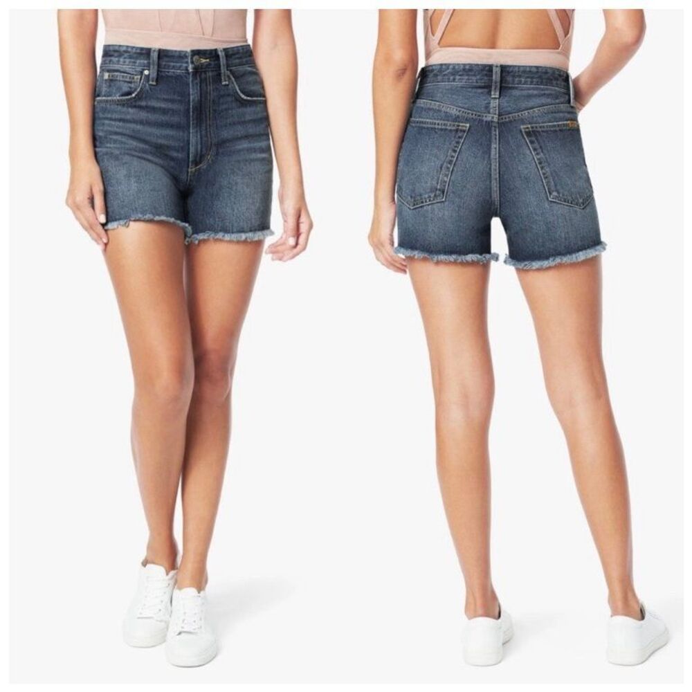 Joes Jeans The Kinsley High Rise 4” Denim Shorts Medium Wash Size 34 #200